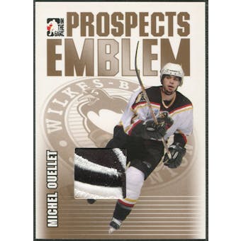 2004/05 ITG Heroes and Prospects #12 Michel Ouellet Rookie Gold Emblem /10