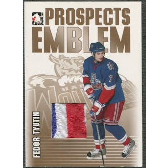 2004/05 ITG Heroes and Prospects #14 Fedor Tyutin Rookie Gold Emblem /10