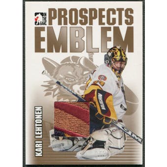2004/05 ITG Heroes and Prospects #5 Kari Lehtonen Rookie Gold Emblem /10