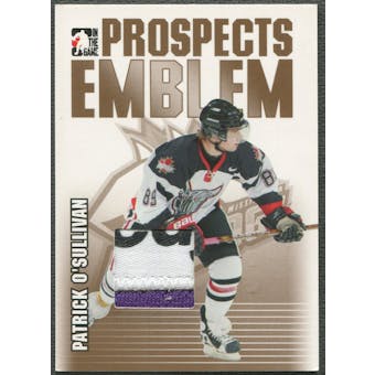 2004/05 ITG Heroes and Prospects #20 Patrick O'Sullivan Rookie Gold Emblem /10