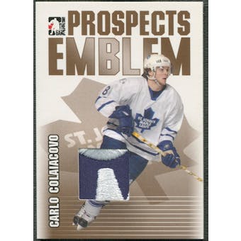 2004/05 ITG Heroes and Prospects #26 Carlo Colaiacovo Rookie Gold Emblem /10