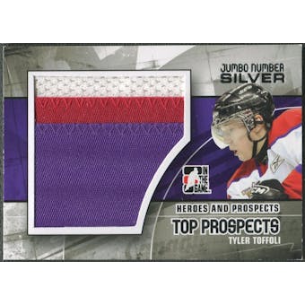 2010/11 ITG Heroes and Prospects #JM26 Tyler Toffoli Top Prospects Jumbo Number Silver /3