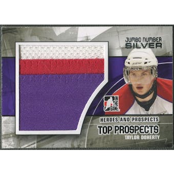 2010/11 ITG Heroes and Prospects #JM23 Taylor Doherty Top Prospects Jumbo Number Silver /3