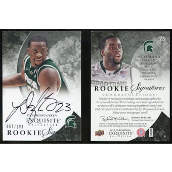 2012/13 Upper Deck Exquisite Collection #73 Draymond Green RC Auto /199