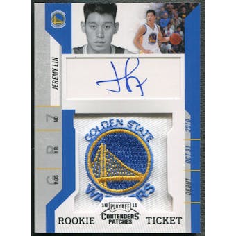 2010/11 Playoff Contenders #141 Jeremy Lin Rookie Patch Auto