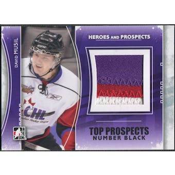 2011/12 ITG Heroes and Prospects #TPM14 David Musil Top Prospects Number Black /6