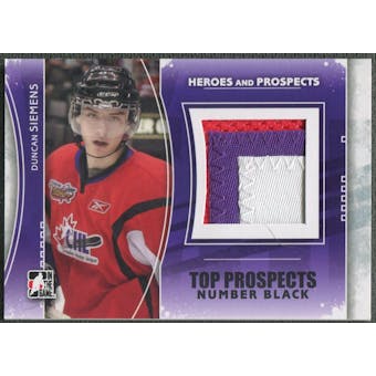 2011/12 ITG Heroes and Prospects #TPM19 Duncan Siemens Top Prospects Number Black /6