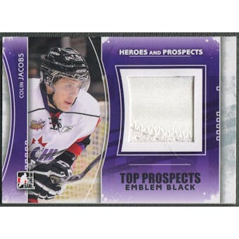 2011/12 ITG Heroes and Prospects #TPM08 Colin Jacobs Top Prospects Emblem Black /6