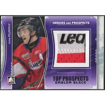 2011/12 ITG Heroes and Prospects #TPM13 Ryan Murphy Top Prospects Emblem Black /6