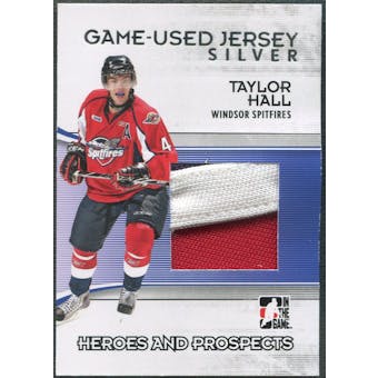 2009/10 ITG Heroes and Prospects #M44 Taylor Hall Game Used Jersey Silver /40