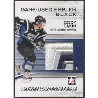 2009/10 ITG Heroes and Prospects #M39 Cody Eakin Game Used Emblem Black /6