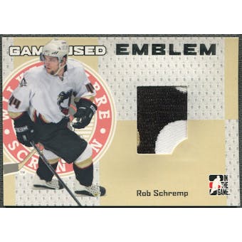 2006/07 ITG Heroes and Prospects #GUE72 Rob Schremp Emblem Silver /30