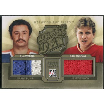 2012/13 Between The Pipes #DD17 Grant Fuhr & Mike Vernon Draft Day Gold Jersey /10
