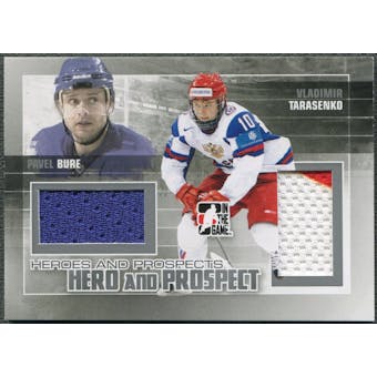 2010/11 ITG Heroes and Prospects #HP01 Vladimir Tarasenko & Pavel Bure Hero and Prospect Silver Jersey /50