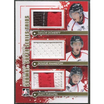 2011/12 ITG Heroes and Prospects #SST08 Taylor Doherty Dougie Hamilton Matt Puempel Gold Jersey /10