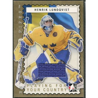 2006/07 Between The Pipes #PC13 Henrik Lundqvist Playing For Your Country Gold Jersey /10
