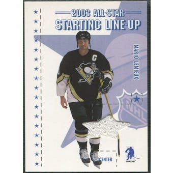 2003/04 BAP Memorabilia #4 Mario Lemieux All-Star Staring Lineup Jersey /60