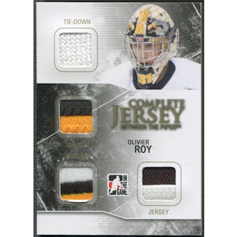 2009/10 Between The Pipes #CJ08 Olivier Roy Complete Jersey Number Emblem Tie-Down Gold #1/1