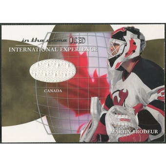 2003/04 ITG Used Signature Series #1 Martin Brodeur International Experience Gold Jersey /10