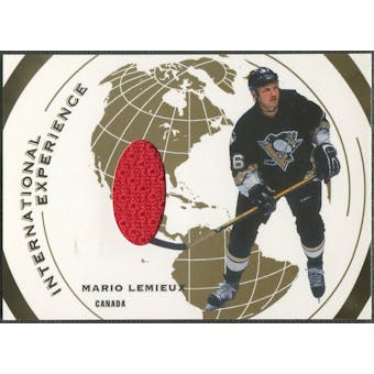 2002/03 ITG Used #IE1 Mario Lemieux International Experience Gold Jersey /10