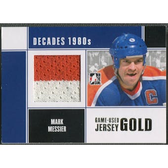 2010/11 ITG Decades 1980s #M69 Mark Messier Game Used Jersey Gold /10