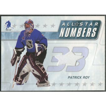 2003/04 BAP Memorabilia #ASN4 Patrick Roy All-Star Numbers Jersey /20
