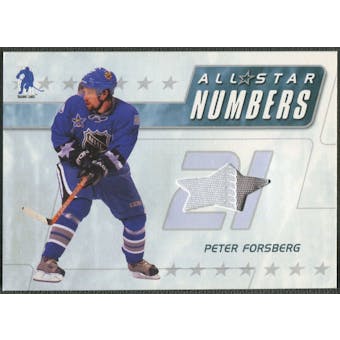 2003/04 BAP Memorabilia #ASN6 Peter Forsberg All-Star Numbers Jersey /20