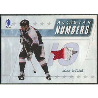 2003/04 BAP Memorabilia #ASN18 John LeClair All-Star Numbers Jersey /20