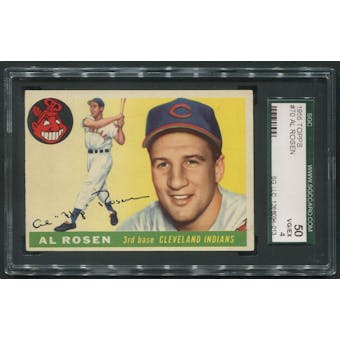 1955 Topps Baseball #70 Al Rosen SGC 50