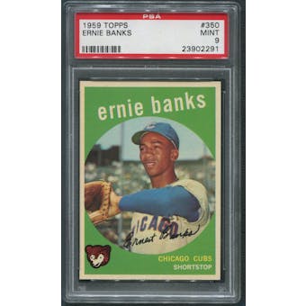 1959 Topps Baseball #350 Ernie Banks PSA 9 (MINT)