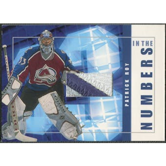 2001/02 BAP Signature Series #ITN16 Patrick Roy In The Numbers Patch /10