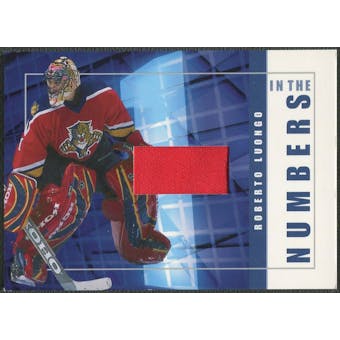 2001/02 BAP Signature Series #ITN27 Roberto Luongo In The Numbers Patch /10