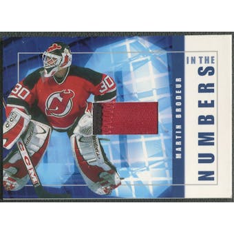 2001/02 BAP Signature Series #ITN34 Martin Brodeur In The Numbers Patch /10