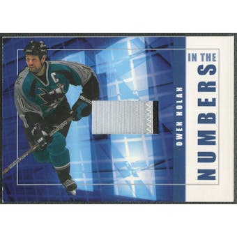 2001/02 BAP Signature Series #ITN41 Owen Nolan In The Numbers Patch /10