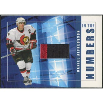 2001/02 BAP Signature Series #ITN44 Daniel Alfredsson In The Numbers Patch /10