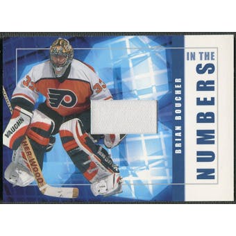 2001/02 BAP Signature Series #ITN49 Brian Boucher In The Numbers Patch /10
