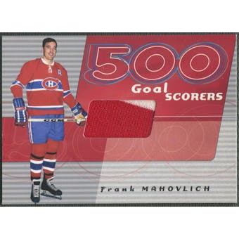 2001/02 BAP Signature Series #4 Frank Mahovlich 500 Goal Scorers Jersey /30