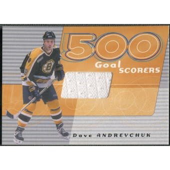 2001/02 BAP Signature Series #13 Dave Andreychuk 500 Goal Scorers Jersey /90