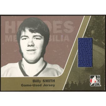2006/07 ITG Heroes and Prospects #HM02 Billy Smith Heroes Memorabilia Gold Jersey /10
