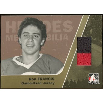2006/07 ITG Heroes and Prospects #HM04 Ron Francis Heroes Memorabilia Gold Jersey /10