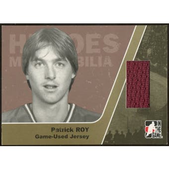 2006/07 ITG Heroes and Prospects #HM06 Patrick Roy Heroes Memorabilia Gold Jersey /10