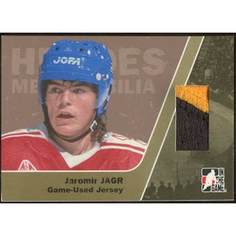 2006/07 ITG Heroes and Prospects #HM07 Jaromir Jagr Heroes Memorabilia Gold Jersey /10