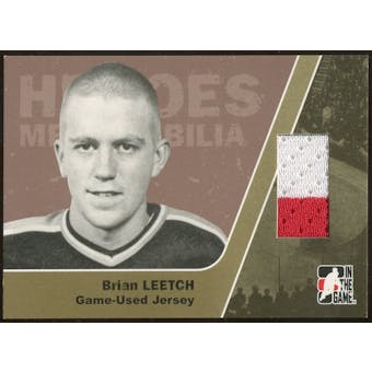 2006/07 ITG Heroes and Prospects #HM09 Brian Leetch Heroes Memorabilia Gold Jersey /10