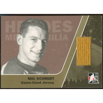 2006/07 ITG Heroes and Prospects #HM11 Milt Schmidt Heroes Memorabilia Gold Jersey /10