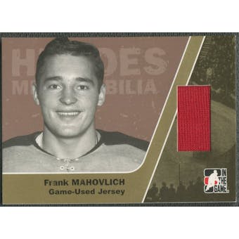 2006/07 ITG Heroes and Prospects #HM14 Frank Mahovlich Heroes Memorabilia Gold Jersey /10