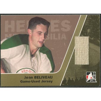 2006/07 ITG Heroes and Prospects #HM15 Jean Beliveau Heroes Memorabilia Gold Jersey /10
