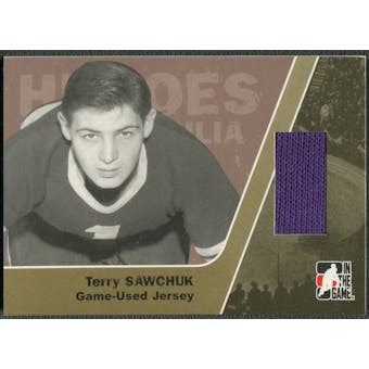 2006/07 ITG Heroes and Prospects #HM19 Terry Sawchuk Heroes Memorabilia Gold Jersey /10