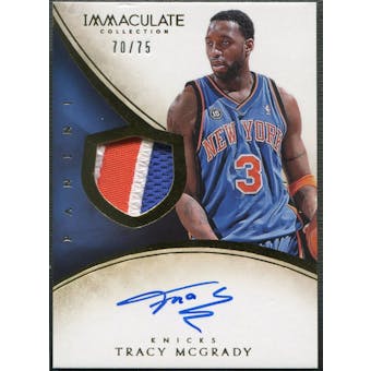 2013/14 Immaculate Collection #174 Tracy McGrady Patch Auto #70/75