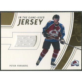 2002/03 In The Game-Used #GUJ3 Peter Forsberg Gold Jersey /10