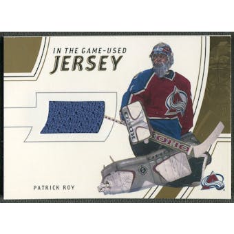 2002/03 In The Game-Used #GUJ4 Patrick Roy Gold Jersey /10